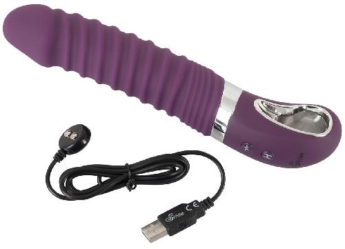 Vibromasseurs Vibromasseur USB Smile Chauffant Violet