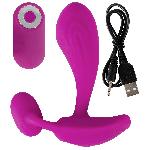 Vibromasseurs Vibromasseur USB Telecommande Triple Stimulation Smile