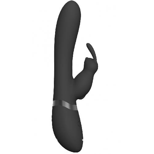 Vibromasseurs Vibromasseur USB Triple Fonction Gonflant Taka Noir