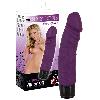 Vibromasseurs Vibromasseur en forme de penis veine - Violet - 20cm