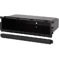 Vide poche 1DIN compatible avec emplacement auto radio ISO - avec barre de separation - Prof 100mm - Ouv 173x39mm