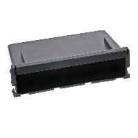 Vide poche autoradio compatible avec cadre 2Din en 2 parties - Noir