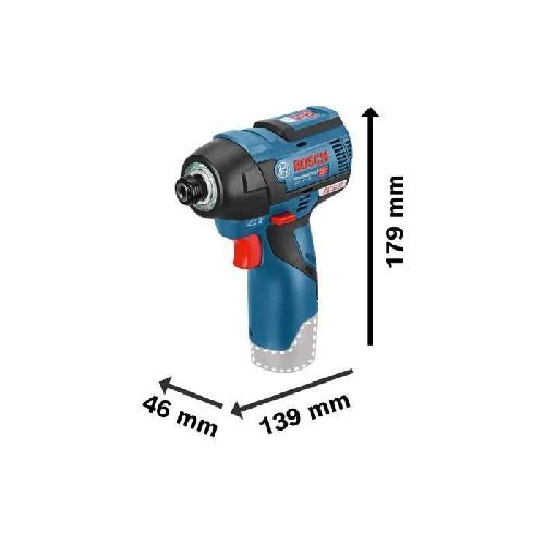 Perceuse Visseuse a chocs - Bosch - GDR 12V-110 - 2 batteries 3.0Ah - Sans fil - L-BOXX