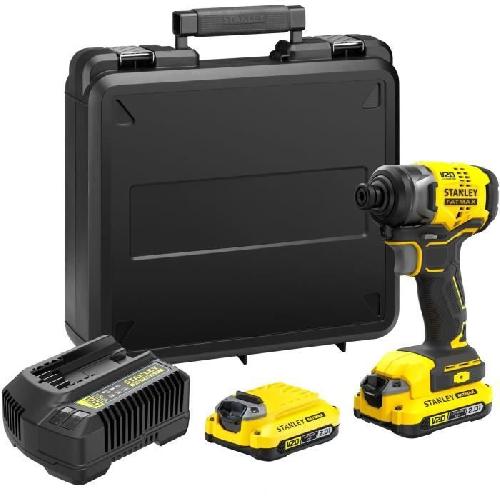 Visseuse - Devisseuse Visseuse a impacts - STANLEY FATMAX V20 - SFMCF810D2K-QW - 170 Nm Brushless - Lithium 18V - 2 Batteries 2Ah