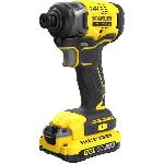 Visseuse - Devisseuse Visseuse a impacts - STANLEY FATMAX V20 - SFMCF810D2K-QW - 170 Nm Brushless - Lithium 18V - 2 Batteries 2Ah