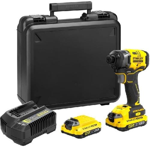 Visseuse - Devisseuse Visseuse a impacts - STANLEY FATMAX V20 - SFMCF820D2K-QW - 190 Nm Brushless - Lithium 18V - 2 Batteries 2Ah