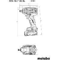 Visseuse - Devisseuse Visseuse a chocs sans fil - METABO - SSW 18 LT 300 BL - 18 V - MetaBOX 145