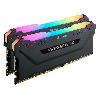 Vitre - Ecran Pour Tablette Tactile Mémoire RAM - CORSAIR - Vengeance RGB Pro DDR4 - 16GB 2x8GB DIMM - 3600 MHz  - CL18 - 1.35V - Noir (CMW16GX4M2D3600C)