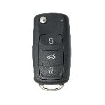 Boitier - Coque De Cle - Telecommande Vk007 - Coque Compatible Volkswagen 3 Boutons