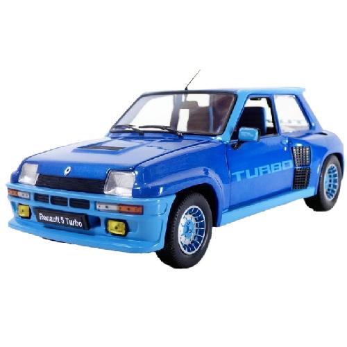 Vehicule Miniature Assemble - Engin Terrestre Miniature Assemble Voiture 1-18 Renault 5 Turbo Blue 1981