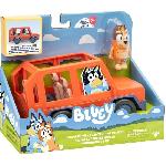 Figurine Miniature - Personnage Miniature Voiture de Bluey - BLUEY - Véhicule familial avec figurine Chilli et accessoires