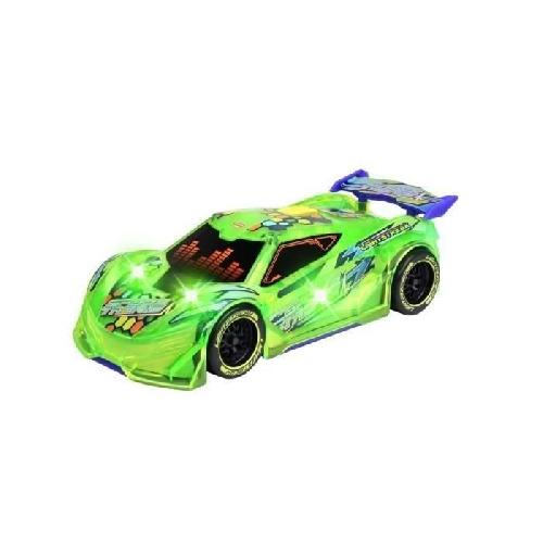 Vehicule Miniature Assemble - Engin Terrestre Miniature Assemble Voiture Dickie - Light Streak Speed Tronic 20cm - Fonctions Sonores et Lumineuses - Pour Enfant des 3 Ans