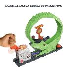 Vehicule Pour Circuit Miniature Voiture - Hot Wheels - Looping Attaque de l'Alligator - 1 voiture incluse - Multicolore - 3 ans