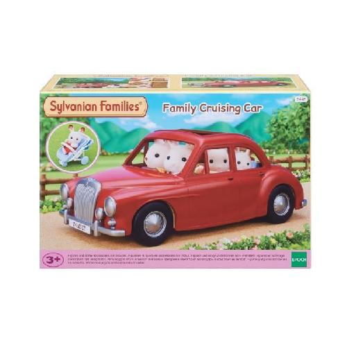 Figurine Miniature - Personnage Miniature Voiture rouge cabriolet 5 places - SYLVANIAN FAMILIES - pour poupées de 3 ans et plus