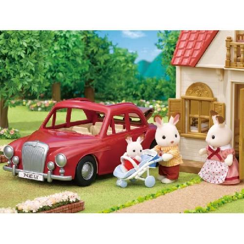 Figurine Miniature - Personnage Miniature Voiture rouge cabriolet 5 places - SYLVANIAN FAMILIES - pour poupées de 3 ans et plus