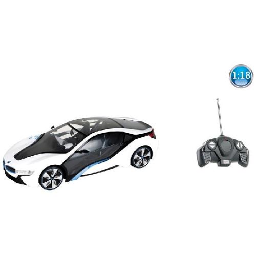Vehicule Radiocommande Voiture télécommandée BMW I8 1:18 - MONDO - Blanc ou Noir - Commande Full Fonction - Vitesse 9 km/h