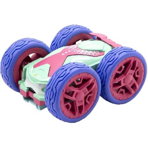 Vehicule Radiocommande Voiture Telecommandee - EXOST - 360 Mini Flip Amazone 1-34 - 8 km-h - 10 cm - rose - des 5 ans