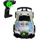 Vehicule Radiocommande Voiture Telecommandee - EXOST - Metal Chrome 1-14 - 15 km-h - 31 -5 cm - argent et vert - des 5 ans