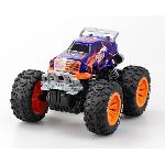 Vehicule Radiocommande Voiture Telecommandee - EXOST - Phantom Force 1-16 - 10 km-h - 28 -5 cm - violet et orange - des 5 ans