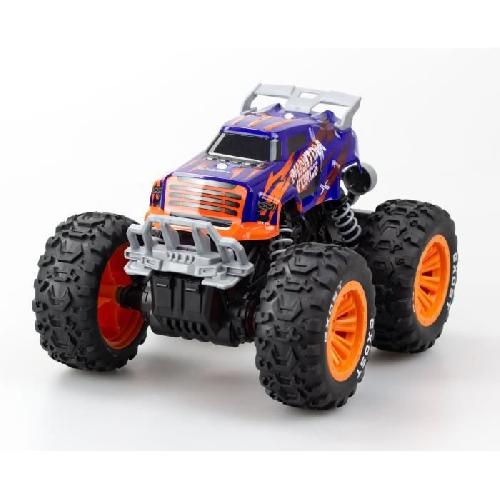 Vehicule Radiocommande Voiture Telecommandee - EXOST - Phantom Force 1-16 - 10 km-h - 28 -5 cm - violet et orange - des 5 ans