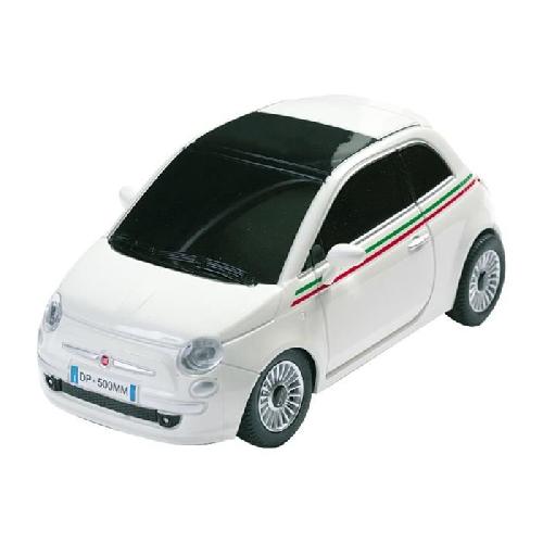 Vehicule Radiocommande Voiture telecommandee Fiat 500 R-C 1-24 - MONDO - Coloris aleatoire - Blanc. Jaune ou rouge- - A partir de 3 ans