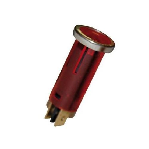 Interrupteur - Actionneur - Pulseur Voyant Lumineux Tubulaire Rouge 16.75mm