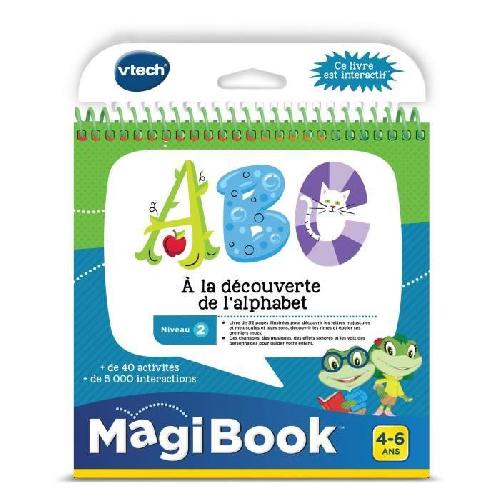 Console Educative VTECH - Livre Interactif Magibook - ABC. a La Découverte De L'Alphabet
