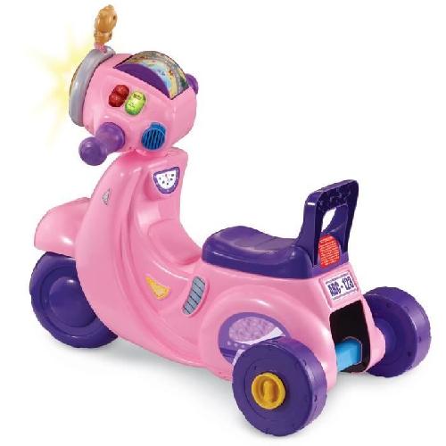 Porteur - Pousseur VTECH PORTEUR SCOOTER INTERACTIF 3 EN 1 ROSE