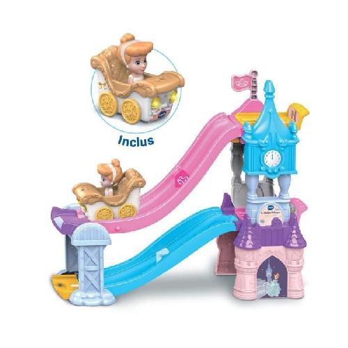 Vehicule Pour Circuit Miniature VTECH TUT TUT BOLIDES DISNEY PRINCESSES - CHATEAU - TOBOGGAN ENCHANTE -+ LE CARROSSE MARIAGE ENCHANTE DE CENDRILLON-