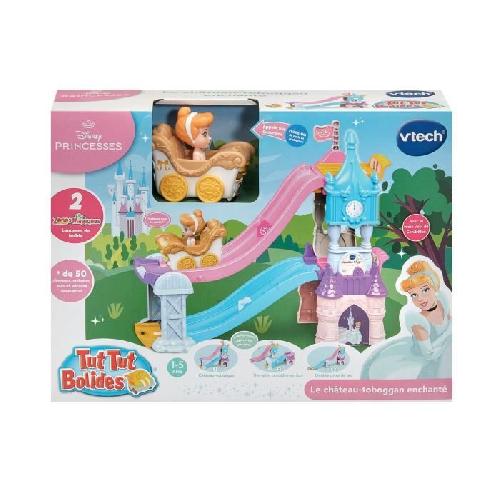 Vehicule Pour Circuit Miniature VTECH TUT TUT BOLIDES DISNEY PRINCESSES - CHATEAU - TOBOGGAN ENCHANTE -+ LE CARROSSE MARIAGE ENCHANTE DE CENDRILLON-