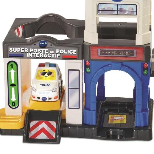 Univers Miniature - Habitation Miniature - Garage Miniature VTECH TUT TUT BOLIDES SERIE PRO - SUPER POSTE DE POLICE INTERACTIF (+ CHRIS. LIEUTENANT DE POLICE)