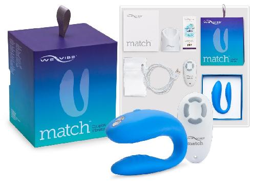 Stimulateurs externes We-Vibe Match Stimulateur vibrant 8.6 x 9.8 x 11 cm - Bleu