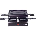 WEASY LUGA40 - Appareil a raclette et grill 4 personnes - 600W - Revetement anti-adhésif - 19.7x19.7cm - Plaque amovible