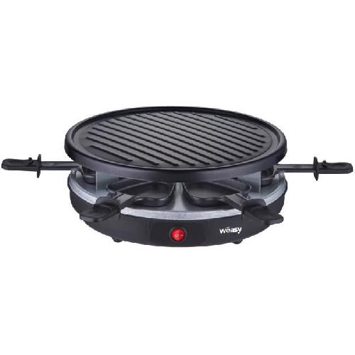 Appareil A Raclette WEASY LUGA60  - Appareil a raclette et grill 4 personnes - 900W - Revetement anti-adhésif - 30x30cm - Plaque amovible