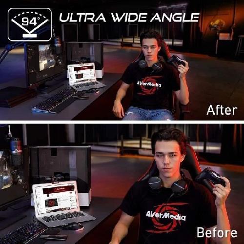 Webcam Webcam - AVERMEDIA - Live Streamer CAM 513 - Ultra HD 4K - Grand Angle - Focus Fixe - USB 3.0