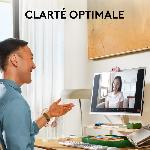 Webcam Webcam - Full HD 1080p - Logitech - Brio 100 - Microphone integre - Blanc