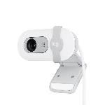 Webcam Webcam - Full HD 1080p - Logitech - Brio 100 - Microphone integre - Blanc