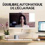 Webcam Webcam - Full HD 1080p - Logitech - Brio 100 - Microphone integre - Blanc