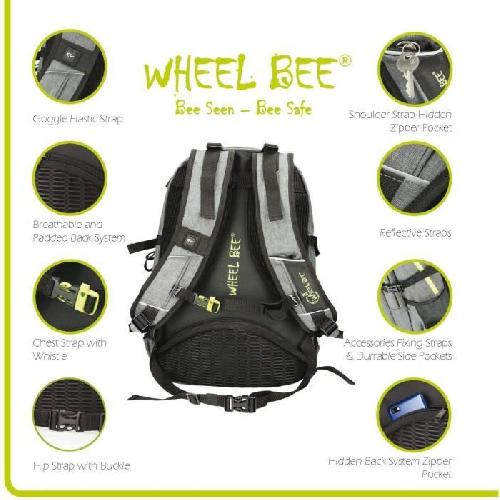 Sac A Dos Wheel Bee Revolution Sac a Dos Enfants. 46 cm. 30 liters. Gris - 950022