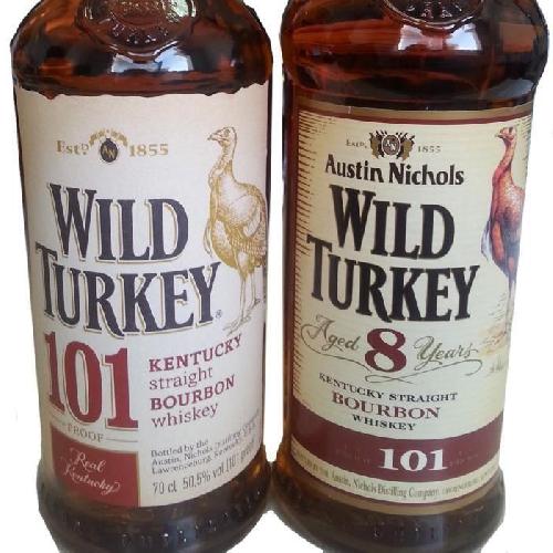Whisky Bourbon Scotch Whiskey Wild Turkey 101 - Kentucky Bourbon - USA - 50.5%vol - 70cl