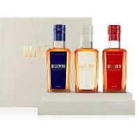 Whisky Bourbon Scotch BELLEVOYE - Whisky -  Origine : France - Coffret Tricolore Découverte Bleu. Blanc Rouge - 3 * 20 cl