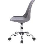 WINONA Chaise de bureau ajustable - Metal - Gris - L 48 x P 54 x H 80 - 90 cm