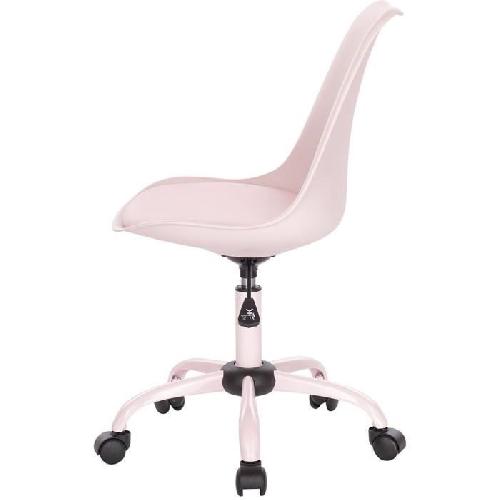 WINONA Chaise de bureau ajustable - Metal - Rose - L 48 x P 54 x H 80 - 90 cm