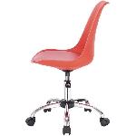 WINONA Chaise de bureau ajustable - Orange - L 48 x P 54 x H 80-90 cm