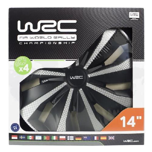 Enjoliveur WRC Boite 4 enjoliveurs 14 Carbon style