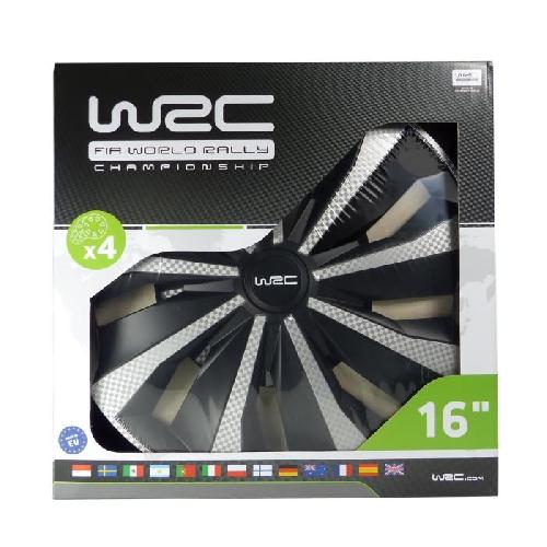 Enjoliveur WRC Boite 4 enjoliveurs 16 Carbon style