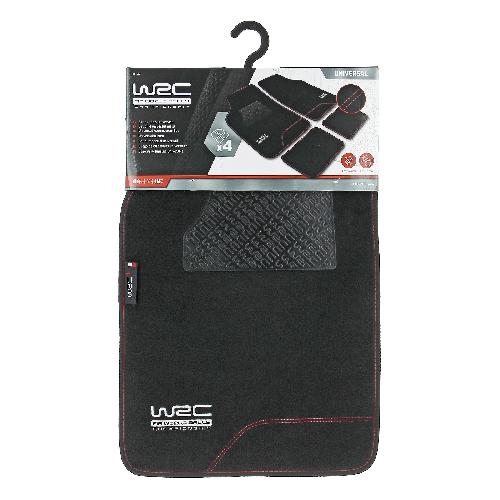 Tapis De Sol WRC Set de 4 tapis RALLY LINE moquette noir