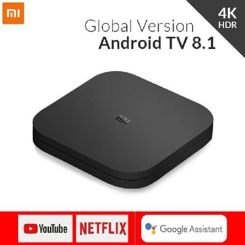 Media Streamer - Box Multimedia XIAOMI-MI TV BOX S - Android 8.1 TV 4K HDR - Acces direct Netflix - Noir Nouvelle version EURO