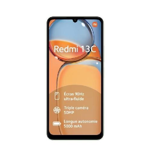 Smartphone XIAOMI - REDMI 13C - 128Go - Vert trefle