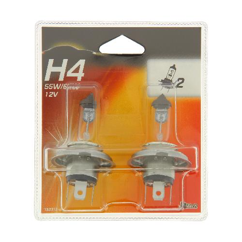 Ampoules H4 12V XLTECH 2 ampoules H4 60-55W 12V